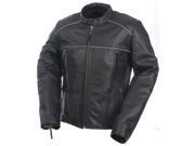 Mossi Womens Premium Leather Jacket Size 22 Black P N 20 219 22