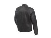 Mossi Mens Rally Leather Jacket Size 50 Black P N 20 152 50