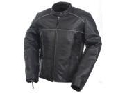 Mossi Womens Premium Leather Jacket Size 10 Black P N 20 219 10