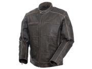 Mossi Mens Nomad Premium Leather Jacket 52 Distressed Brown P N 20 153 52