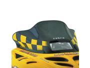 Powermadd Cobra Windshiled Ski Doo S Chassis Black W Yellow Checks P N 13120