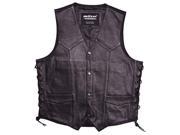 Mossi Mens Live To Ride Vest Size 40 Black P N 20 108L 40