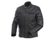 Mossi Mens Cruiser Premium Leather Jacket Size 52 Black P N 20 151 52