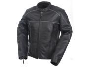 Mossi Womens Premium Leather Jacket Size 14 Black P N 20 219 14
