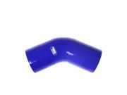SAMCO SPORT Blue Silicone 3 1 2 in 45 Degree Elbow P N E4589BLUE