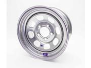 BART WHEELS IMCA Competition 15x8 in 5x5.00 Silver Wheel P N 535 58503