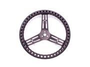 LONGACRE Black Anodize Aluminum 14 in Diameter Steering Wheel P N 56833
