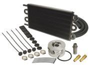 Derale 15503 Engine Oil Cooler With Sandwich Adapter Kit