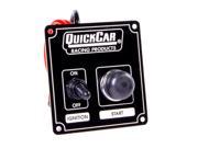QUICKCAR RACING PRODUCTS 3 3 8 x 3 5 8 in Dash Mount Switch Panel P N 50 802