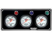 QUICKCAR RACING PRODUCTS White Face Gauge Panel Assembly P N 61 6712