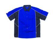 SIMPSON SAFETY 2X Large Blue Black Talladega Crew Shirt P N 39012ZB