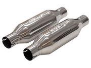 SLP Loudmouth II Muffler 2 1 2 in Inlet Outlet 18 in Long 2 pc P N 31064