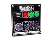 QUICKCAR RACING PRODUCTS 4 5 8 x 4 3 8 in Dash Mount Switch Panel P N 50 825