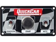 QUICKCAR RACING PRODUCTS 4 5 8 x 2 1 2 in Dash Mount Switch Panel P N 50 031