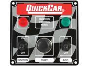 QUICKCAR RACING PRODUCTS 4 5 8 x 4 3 8 in Dash Mount Switch Panel P N 50 022