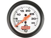 QUICKCAR RACING PRODUCTS 0 35 PSI White Face Water Pressure Gauge P N 611 6008