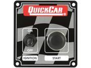 QUICKCAR RACING PRODUCTS 3 3 8 x 3 5 8 in Dash Mount Switch Panel P N 50 102