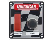 QUICKCAR RACING PRODUCTS 3 3 8 x 3 5 8 in Dash Mount Switch Panel P N 50 103