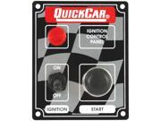 QUICKCAR RACING PRODUCTS 3 3 8 x 4 1 4 in Dash Mount Switch Panel P N 50 052