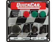 QUICKCAR RACING PRODUCTS 4 5 8 x 4 3 8 in Dash Mount Switch Panel P N 50 025
