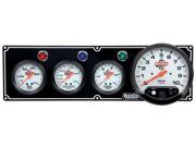 QUICKCAR RACING PRODUCTS White Face Gauge Panel Assembly P N 61 6742