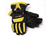 Katahdin Gear Vertex Leather Glove Black Yellow 3X Large P N 7413047