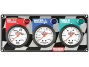 QUICKCAR RACING PRODUCTS White Face Gauge Panel Assembly P N 61 6012