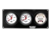 QUICKCAR RACING PRODUCTS White Face Gauge Panel Assembly P N 61 7031