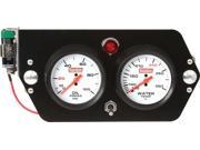 QUICKCAR RACING PRODUCTS White Face Gauge Panel Assembly P N 61 6005