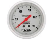Allstar Performance 2 5 8 in Diameter White Face Fuel Pressure Gauge P N 80135