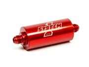 SYSTEM ONE 8 AN Male 30 Micron Billet Fuel Filter P N 201 203408