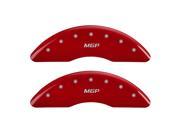 MGP Caliper Covers 41003SMGPRD MGP Red Caliper Covers Engraved Front Rear Set of 4
