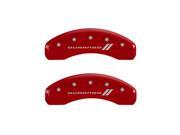 MGP Caliper Covers 12197SDGORD Durango Red Caliper Covers Engraved Front Rear Set of 4