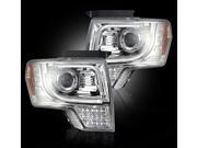 Ford F150 RAPTOR 13 14 PROJECTOR HEADLIGHTS w Ultra High Power Amber LED Tur