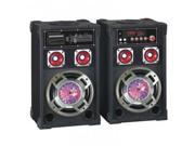 QFX 2x6 Digital Cabinet PA Speakers with Buint in Amplifier