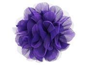 Purple Net Chiffon Flower Hair Accessory