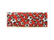 GEN Soccer Balls on Orange Fleece Fabric