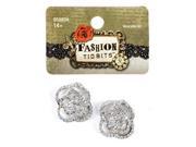 Clear Rhinestone Rose Accessories