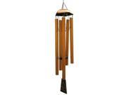 Large Hand Tuned Copper Pentagon Metal Wind Chime