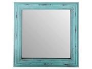Square Vintage Turquoise Mirror