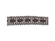 1 Brown Polyester Lace