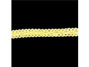 3 8 Yellow Poly Knit Trim