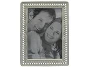 4 x 6 Antique White Photo Frame with Pearls