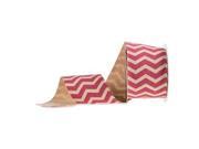 2 1 2 Natural Baby Pink Chevron Canvas Ribbon