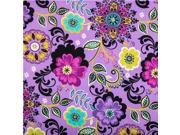 APT3 15 Purple Green Molly Dinkin Floral Fabric
