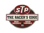STP The Racer s Edge Embossed Die Cut Tin Sign