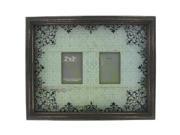 Green Black Rustic Wood Double Opening Frame