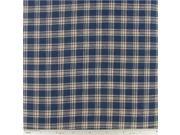 CCW4 21 Navy White Homespun Plaid Fabric