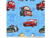 CCT6 23 Cars on Blue Map Fabric