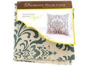 18 x 18 Natural Spa Damask Pillow Cover